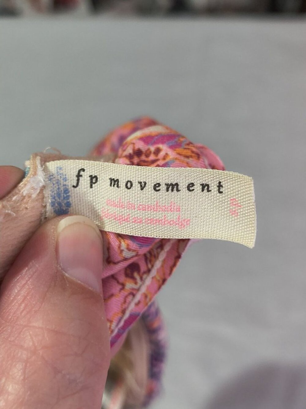 Free People Floral Pink Orange Purple Cropped Bralette - Picture 9 of 11